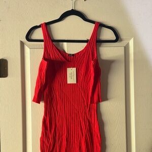 Guess Vibrant Red Knit Dress